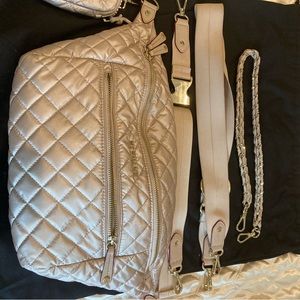 MZ Wallace Rose Gold Crosby Sling